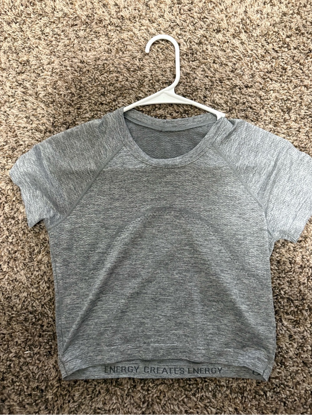 lululemon athletica Gray Short Sleeve Athletic Tee